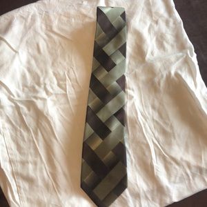 Beautiful green and brown necktie